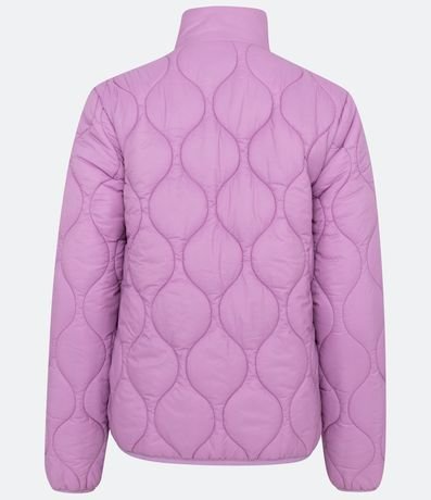 Campera en Poliamida con Cuello Alto y Textura Capitoneada 6