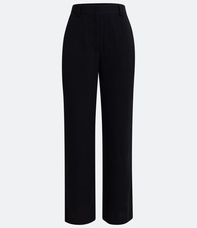 Pantalón Recto en Sastrería con Bolsillo Frontal