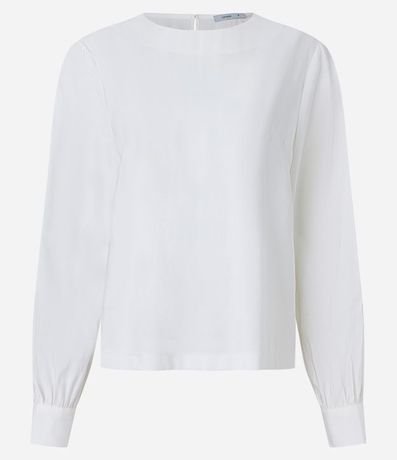 Blusa en Viscosa con Botón en el Puño 7