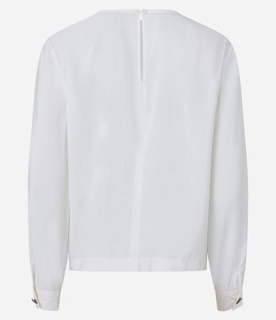 Blusa en Viscosa con Botón en el Puño 8