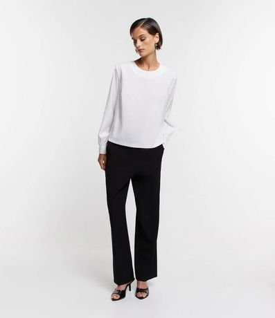 Blusa en Viscosa con Botón en el Puño 2