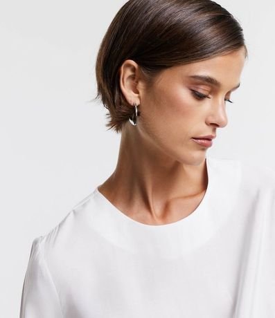 Blusa en Viscosa con Botón en el Puño 6