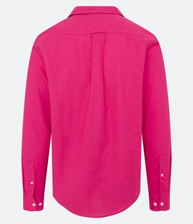 Camisa Comfort Básica en Lino Manga Larga 2