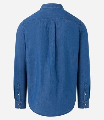 Camisa Jeans con Bolsillo en el Pecho 9
