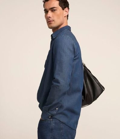 Camisa Jeans con Bolsillo en el Pecho 5