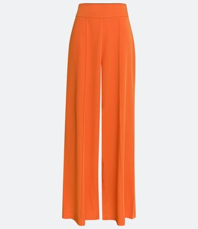 Pantalón Pantalona en Crepé con Friso Delantero 7