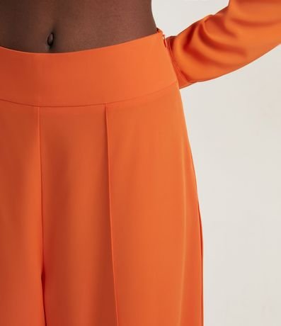 Pantalón Pantalona en Crepé con Friso Delantero 6