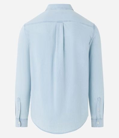 Camisa Jeans con Bolsillo en el Pecho 7