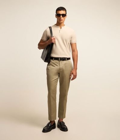 Polo Manga Corta Cuello Mao 2