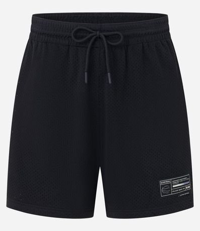 Bermuda Deportiva de Baloncesto con Cintura elástica y Textura 5