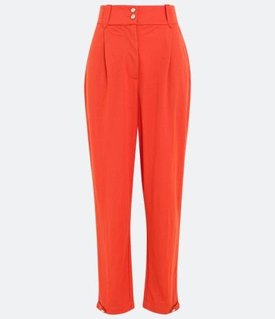 Pantalón Carrot en Punto Orly con Detalle en el Bajo 6