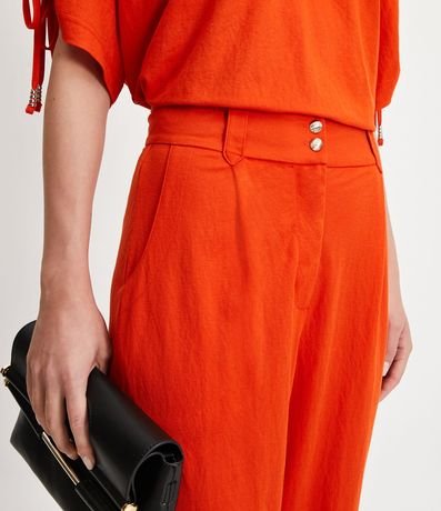 Pantalón Carrot en Punto Orly con Detalle en el Bajo 4