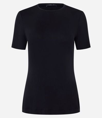 Blusa Básica en Viscosa con Escote Redondo 5