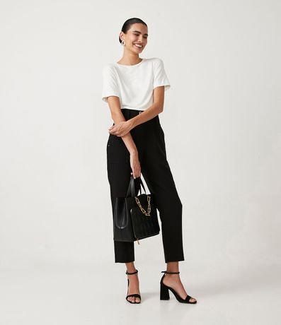 Blusa Básica en Viscosa con Escote Redondo 2