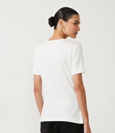 Blusa Básica en Viscosa con Escote Redondo 3