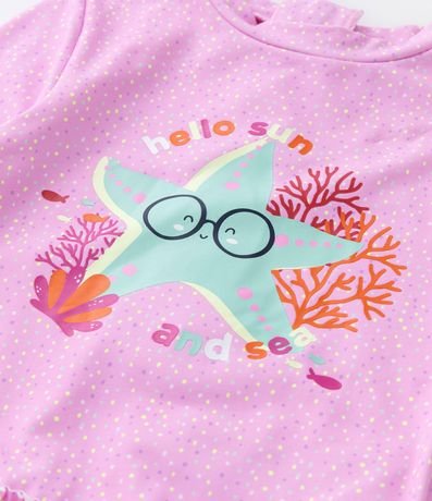 Conjunto de Playa Infantil con Estampado de Estrella del Mar - Talle 1 a 4 años 5