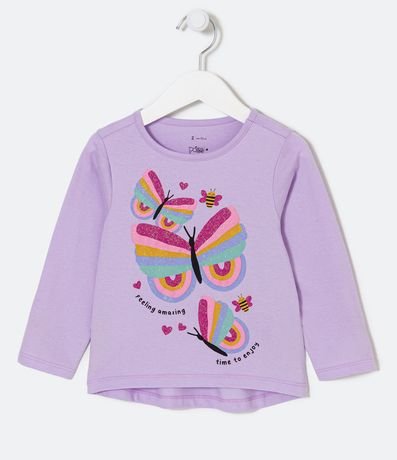 Blusa Infantil con Estampado de Mariposas - Talle 1 a 5 años 1