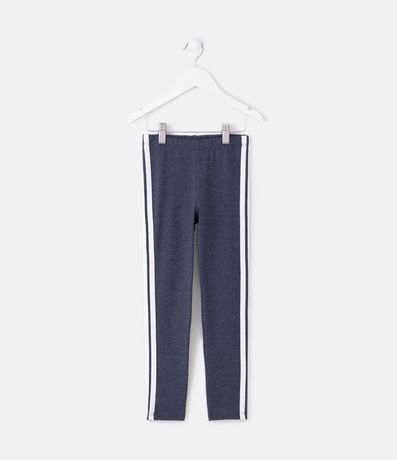Pantalón Legging Infantil en Cotton con Rayas Laterales - Talle 5 a 14 años 1