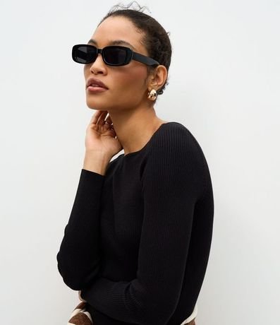 Vestido Midi de Punto Ajustado y con Cuello Barco