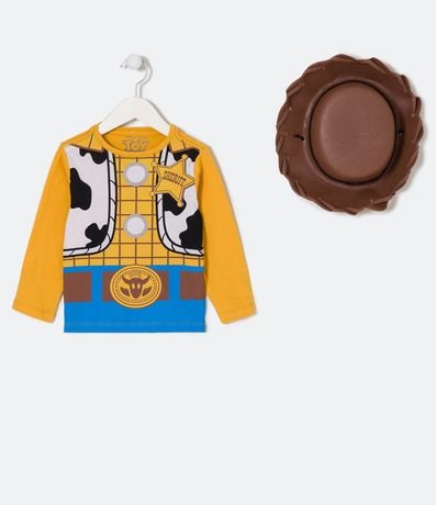 Remera Infantil Estampado Woody Toy Story con Sombrero - Talle 2 a 5 años 1