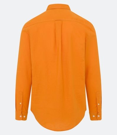 Camisa Comfort Básica en Lino Manga Larga 2