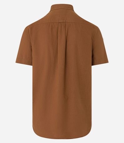 Camisa Comfort Básica en Lino con Manga Corta 8