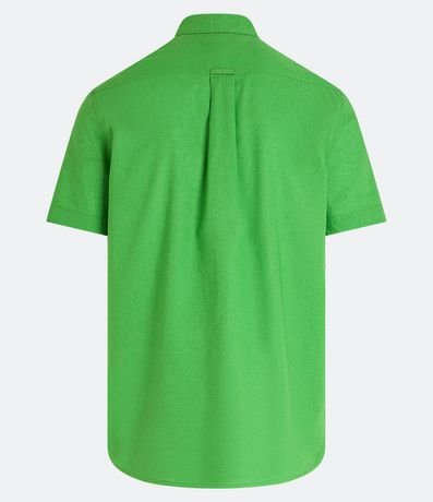 Camisa Comfort Básica en Lino con Manga Corta 2