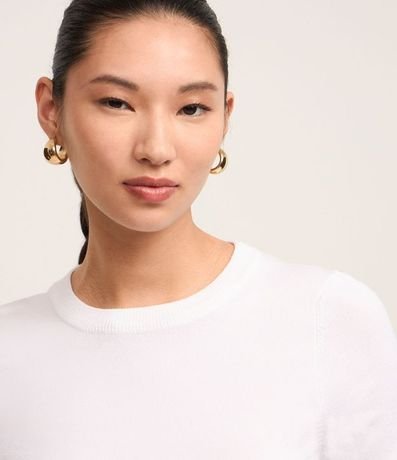 Blusa Básica en Punto con Manga Corta 5