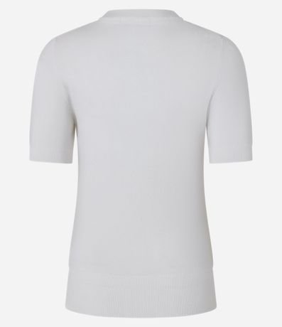 Blusa Básica de Punto con Cuello Redondo 13
