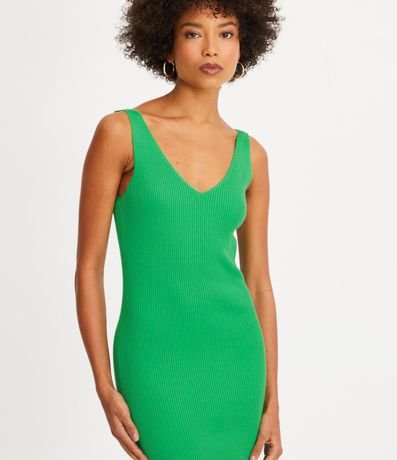 Vestido Midi en Punto Texturizado 2