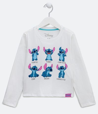 Blusa Infantil con Estampado Stitch - Talle 5 a 14 años 1
