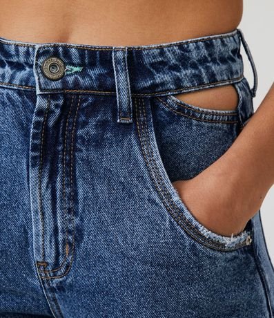 Pantalón Mom Jeans con Recorte Cutout en la Cintura 4