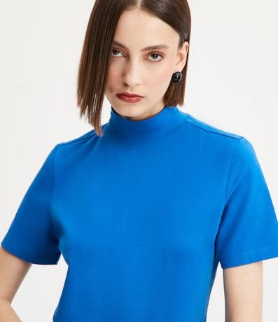 Blusa Básica en Media Malla con Cuello Alto 4