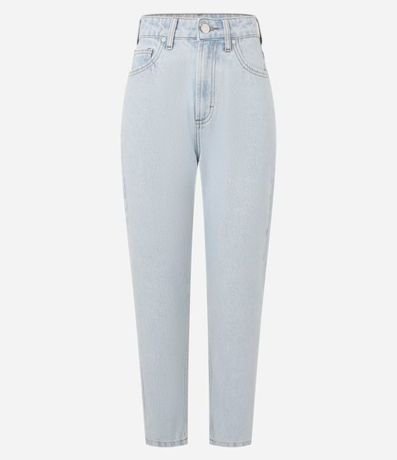 Pantalón Mom en Jeans Delavê con Bolsillos 6