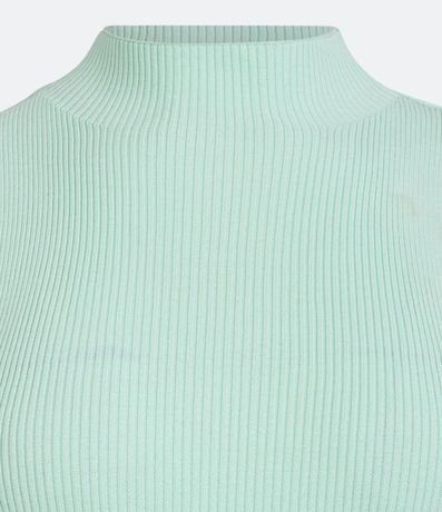 Blusa Musculosa Básica de Punto con Cuello Alto 9