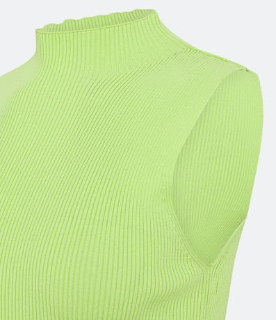 Blusa Musculosa Básica de Punto con Cuello Alto 6