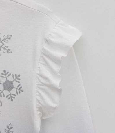 Blusa Infantil con Volados en los Hombros y Estampado Elsa - Talle 2 a 8 años 4