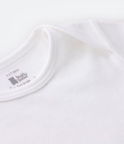 Kit 02 Bodies Básicos en Suedine con Cuello Americano - Talle RN a 18 meses 4