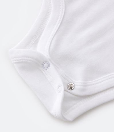 Kit 02 Bodies Básicos en Suedine con Cuello Americano - Talle RN a 18 meses 5