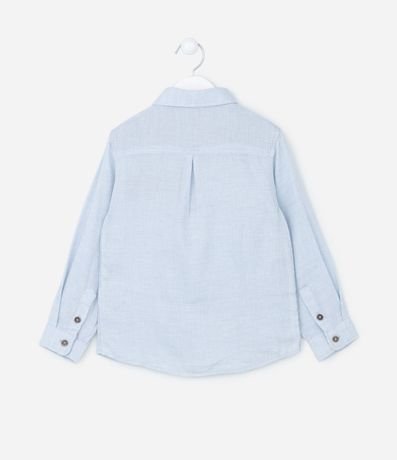 Camisa Infantil Manga Larga Texturizada - Talle 5 a 14  anos 2