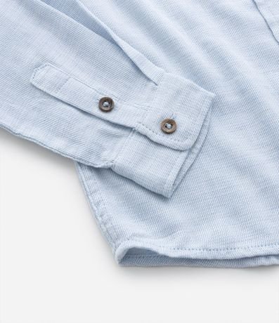 Camisa Infantil Manga Larga Texturizada - Talle 5 a 14  anos 3
