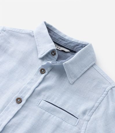 Camisa Infantil Manga Larga Texturizada - Talle 5 a 14  anos 5