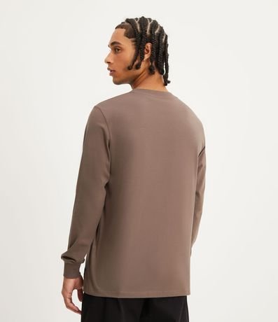 Remera Regular en Algodón Peruano con Puño Ajustado 3