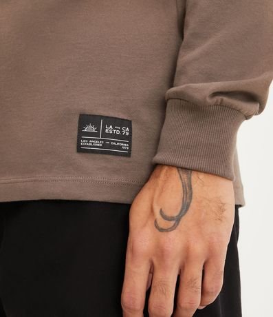 Remera Regular en Algodón Peruano con Puño Ajustado 4