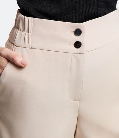 Short Sastre con Cintura Elástica y Abotonado Doble 5