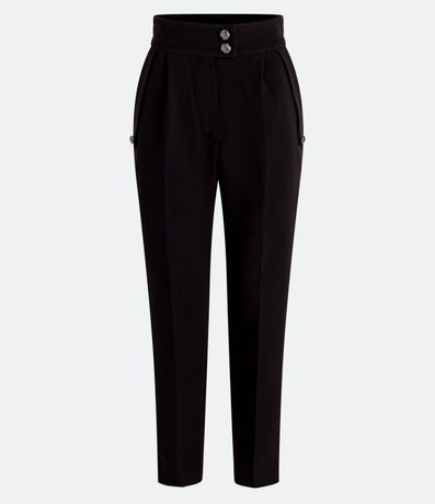 Pantalón Carrot Sastrería en Crepé Texturizado con Bolsillos 5