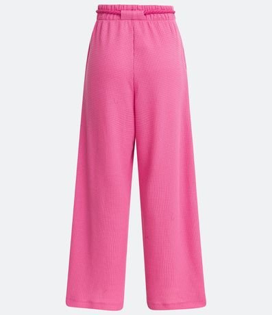 Pantalón Pantalona en Ribana Texturizada con Lazo de Cuerda 6