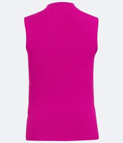 Blusa Musculosa Básica de Punto con Cuello Alto 9