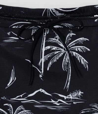 Sunga con Estampa Tropical y Lazo Interno 7