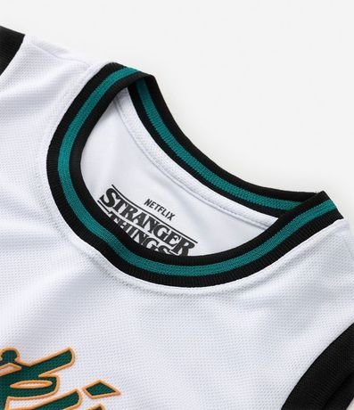 Musculosa Deportiva Infantil Baloncesto con Estampado Hawkins Stranger Things - Talle 9 a 14 años 4